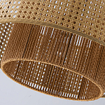 Подвесной светильник с абажуром из плтеного бамбука Light Inside the Cell варинант исполнения - 9 | Loft Concept в Омске