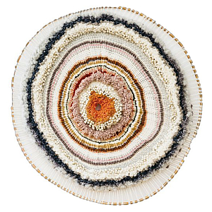 Вязаное Панно из шерсти Круг