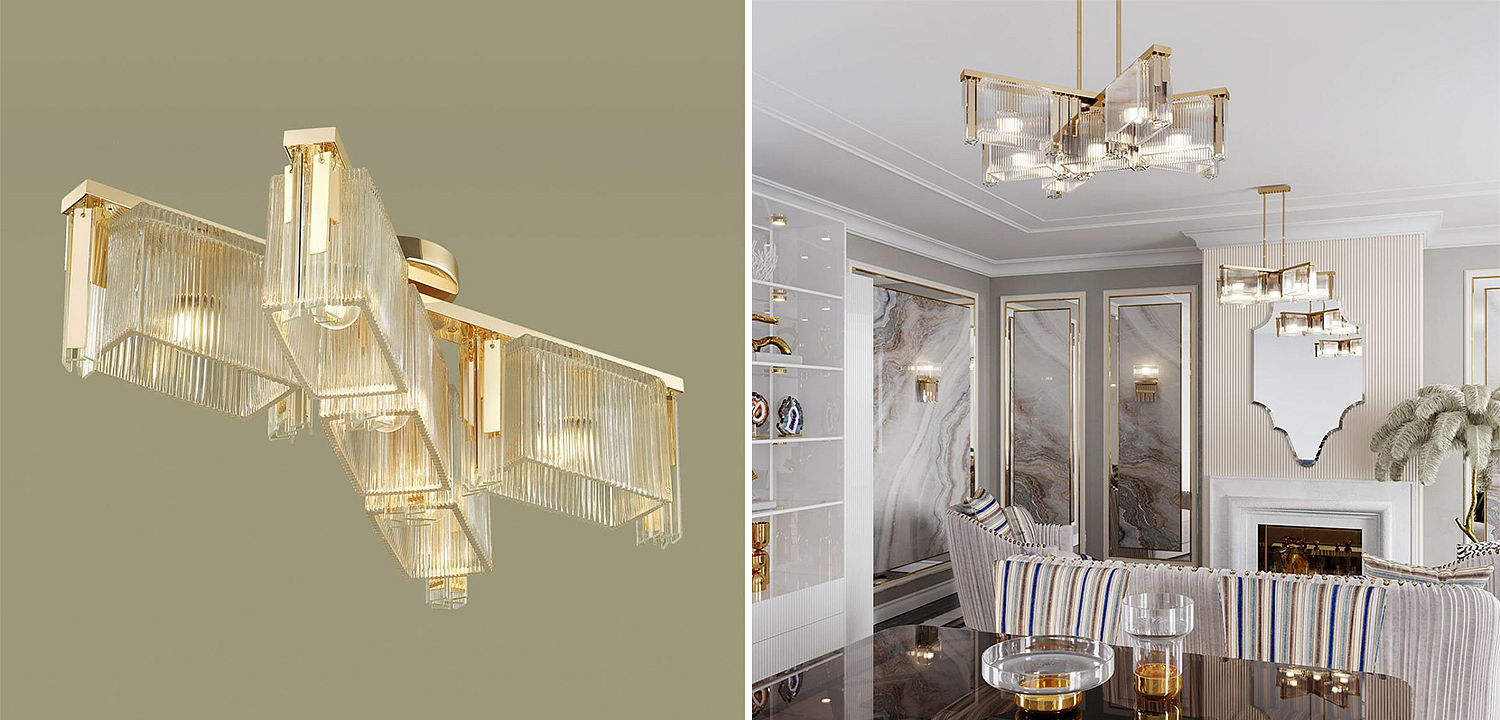 Люстра Madelen Gold Chandelier 5 Люстра Madelen Gold Chandelier 5 - Loft-Concept в Омске