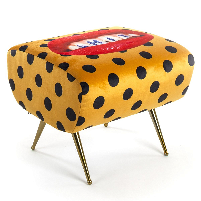 Оттоманка Seletti Pouf Shit Желтый Латунь в Омске | Loft Concept 