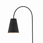 Торшер с изогнутым корпусом на бетонном основании Black Portland варинант исполнения - 1 | Loft Concept в Омске