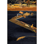 Кофейный стол с японским пейзажем Bohemia coffee table  варинант исполнения - 5 | Loft Concept в Омске