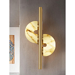 Бра  с фигурным мраморным рассеивателем Spiral of Warm Light варинант исполнения - 6 | Loft Concept в Омске