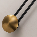 Бра с янтарным стеклянным диском и золотистыми акцентами Savio Glass Disc варинант исполнения - 3 | Loft Concept в Омске