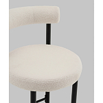 Стул полубарный Floreo букле молочный варинант исполнения - 2 | Loft Concept в Омске