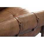 Двухместный диван Duncan винтажная коричневая кожа варинант исполнения - 4 | Loft Concept в Омске