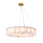 Люстра круглая декорированная натуральным камнем Stone Interior Accent варинант исполнения - 2 | Loft Concept в Омске