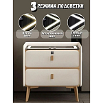 Умная прикроватная тумбочка c зарядкой для телефона Nightstand Smart варинант исполнения - 2 | Loft Concept в Омске