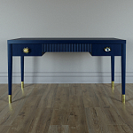 Письменный стол Elsa Dreams Blue Шпон дерево с двумя ящиками варинант исполнения - 1 | Loft Concept в Омске