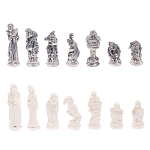 Шахматы Русские сказки с доской из натурального камня Змеевик Decorative Thematic Chess варинант исполнения - 5 | Loft Concept в Омске