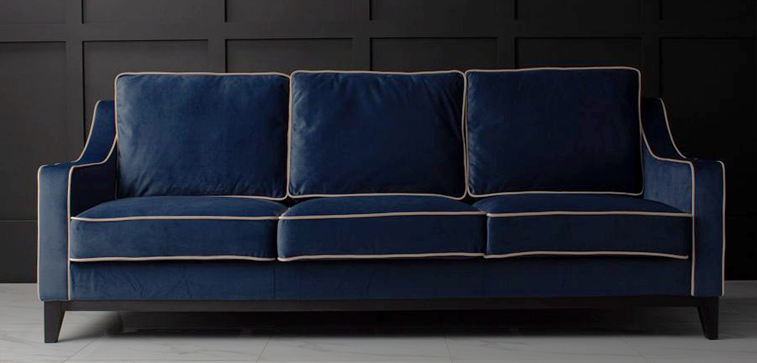 Диван Гринвич Greenwich sofa темно синего цвета Диван Гринвич Greenwich sofa темно синего цвета - Loft-Concept в Омске