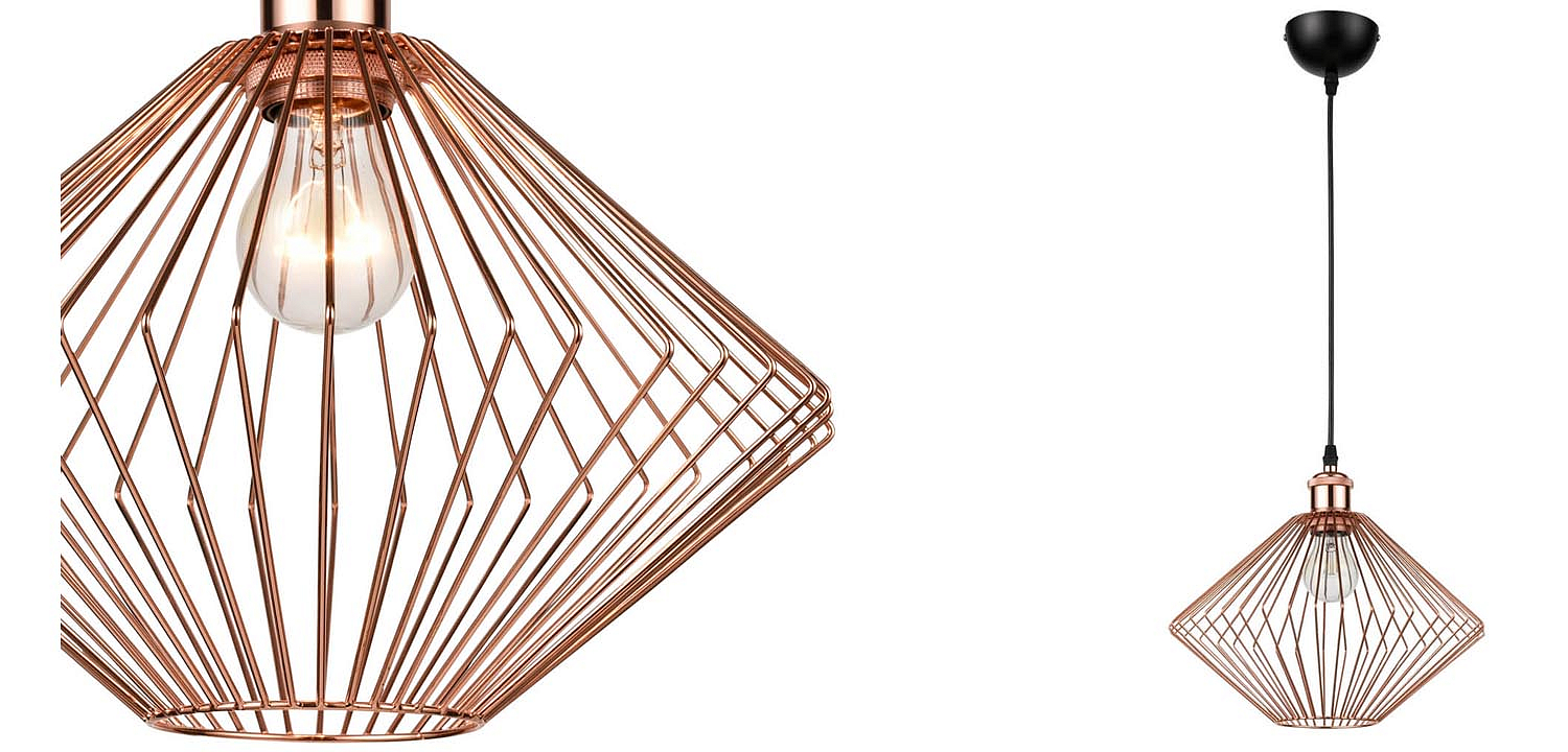 Подвесной светильник Loft Wire Cage pink gold Подвесной светильник Loft Wire Cage pink gold - Loft-Concept в Омске
