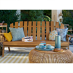 Садовая скамья из массива акации Ruth Wooden Bench варинант исполнения - 4 | Loft Concept в Омске