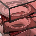 Стол журнальный в форме кубов Acrylic Furniture Lumina Crimson Clarity варинант исполнения - 4 | Loft Concept в Омске