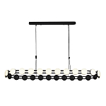 Люстра овальная с круглыми светодиодными источниками света Maxine Light варинант исполнения - 10 | Loft Concept в Омске