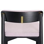 Барный стул из массива ясеня с обивкой из рогожки Elegant Ash Shape варинант исполнения - 4 | Loft Concept в Омске