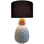 Настольная лампа с абажуром и декором в виде ананас Pineapple Black Lampshade варинант исполнения - 1 | Loft Concept в Омске
