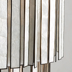 Потолочный светильник с подвесами из перламутра Unique Shine Effect варинант исполнения - 3 | Loft Concept в Омске