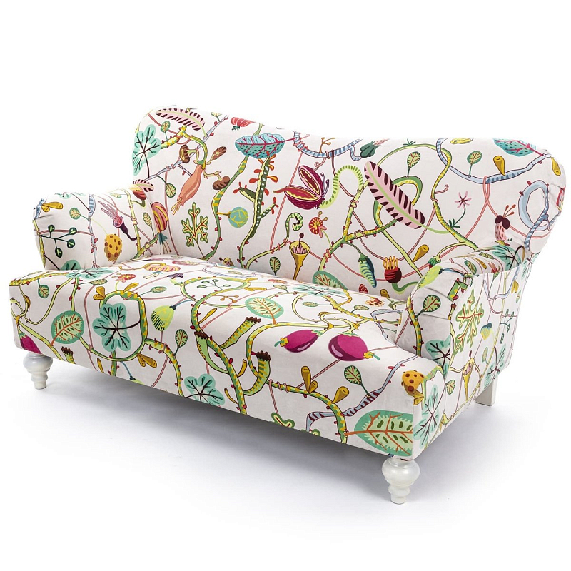 Диван Seletti Botanical Diva Sofa White Белый Мульти в Омске | Loft Concept 