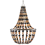 Люстра каплевидной формы с подвесками в виде декоративных бусин Flat Beads варинант исполнения - 2 | Loft Concept в Омске