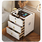 Умная прикроватная тумбочка c зарядкой для телефона Smart Furniture варинант исполнения - 5 | Loft Concept в Омске