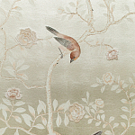 Обои ручная роспись Temple Newsam White Gold gilded silk варинант исполнения - 6 | Loft Concept в Омске