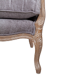 Кресло Ava Classical Armchair brown and grey velour варинант исполнения - 6 | Loft Concept в Омске