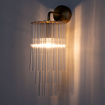 Бра с круглым основанием и длинными прозрачныи стеклянными трубками Nembus варинант исполнения - 2 | Loft Concept в Омске