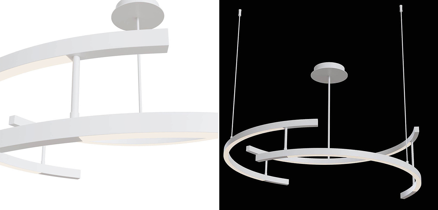 Люстра Smeragde Light Chandelier white arcs Люстра Smeragde Light Chandelier white arcs - Loft-Concept в Омске