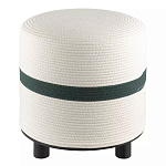 Пуф с плетеной светло-бежевой обивкой Serene Holidays варинант исполнения - 1 | Loft Concept в Омске