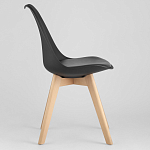 Стул с основой из пластика и мягким сиденьем Arvika Black варинант исполнения - 3 | Loft Concept в Омске