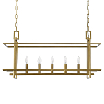 Подвесной светильник прямоугольный 5-ти ламповый Linear Kitchen Light варинант исполнения - 2 | Loft Concept в Омске