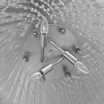 Люстра круглая с прозрачными стеклянными трубками Nembus варинант исполнения - 8 | Loft Concept в Омске