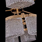 Люстра двухъярусная с текстурными овальными абажурами Splendor Palace Style варинант исполнения - 4 | Loft Concept в Омске