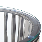 Столик журнальный с круглой прозрачной стеклянной столешницей Voluptuous варинант исполнения - 1 | Loft Concept в Омске