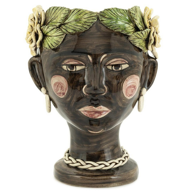 Ваза Vase Selva Moro Head Shiny Мульти Ваза Vase Selva Moro Head Shiny Мульти в Омске | Loft Concept
