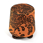Пуф Wakonda Terracotta Tiger Mountain с Круглыми ножками  варинант исполнения - 2 | Loft Concept в Омске