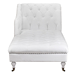 Кушетка белая с мягкой обивкой из велюра Michael Couch варинант исполнения - 4 | Loft Concept в Омске