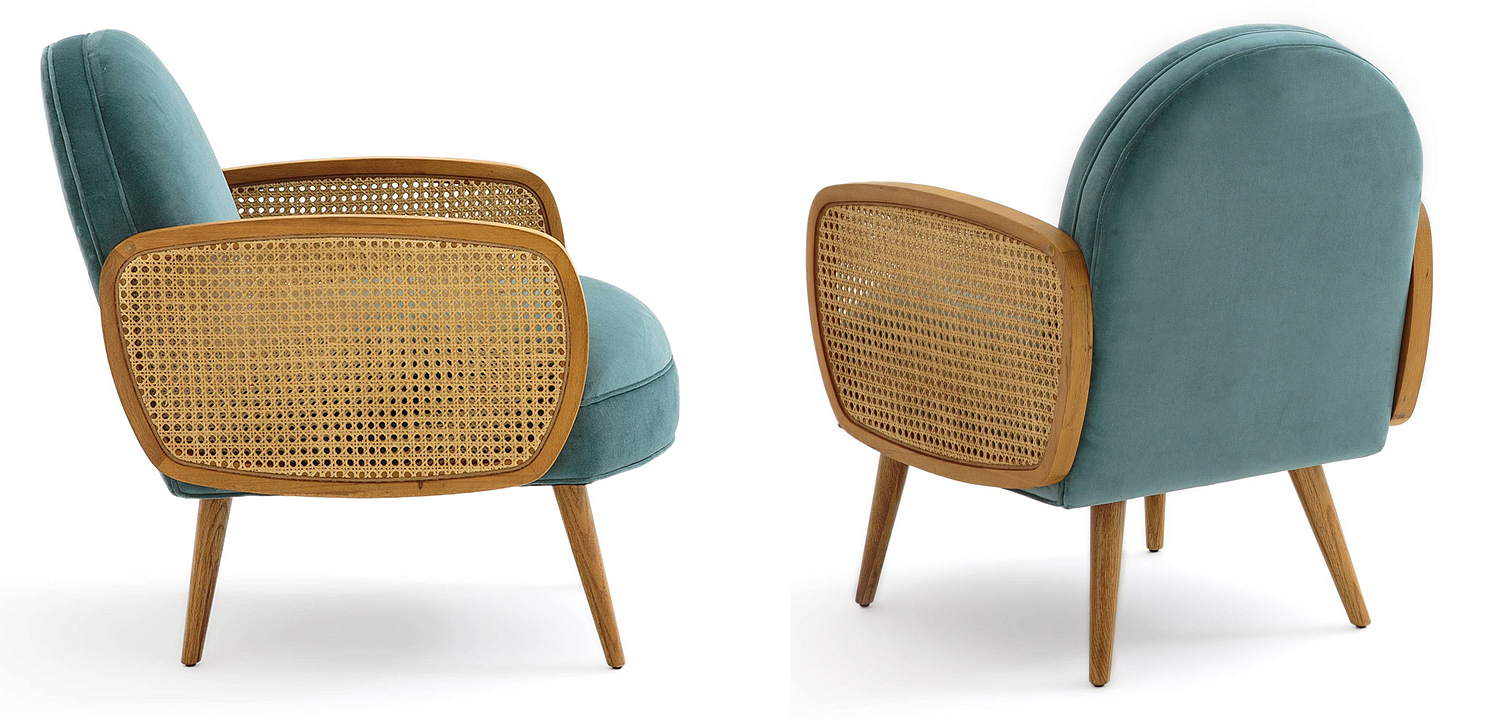 Кресло Morten Wicker Turquoise Armchair Кресло Morten Wicker Turquoise Armchair - Loft-Concept в Омске