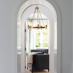  Люстра с 5-ю цилиндрическими плафонами из стекла с пузырьками Hinkley варинант исполнения - 9 | Loft Concept в Омске