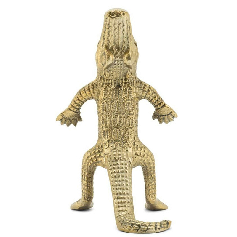Подсвечник Candleholder Croco Small Золотой в Омске | Loft Concept 