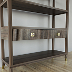 Стеллаж с двумя ящиками Elsa Dreams Walnut варинант исполнения - 2 | Loft Concept в Омске