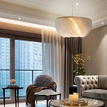 Подвесной светильник с белыми изящными декоративными лепестками Volumetric Petal Lamp варинант исполнения - 4 | Loft Concept в Омске