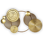 Панно настенное Blank Sheet Golden Orbit варинант исполнения - 1 | Loft Concept в Омске