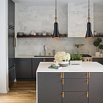  Подвесной светильник черного матового цвета с конусным плафоном 65 см Elstead Lighting варинант исполнения - 9 | Loft Concept в Омске