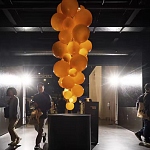 Люстра виноградная гроздь Grape Balls Янтарный цвет варинант исполнения - 3 | Loft Concept в Омске