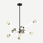 Светодиодная люстра Rovelly Black варинант исполнения - 2 | Loft Concept в Омске