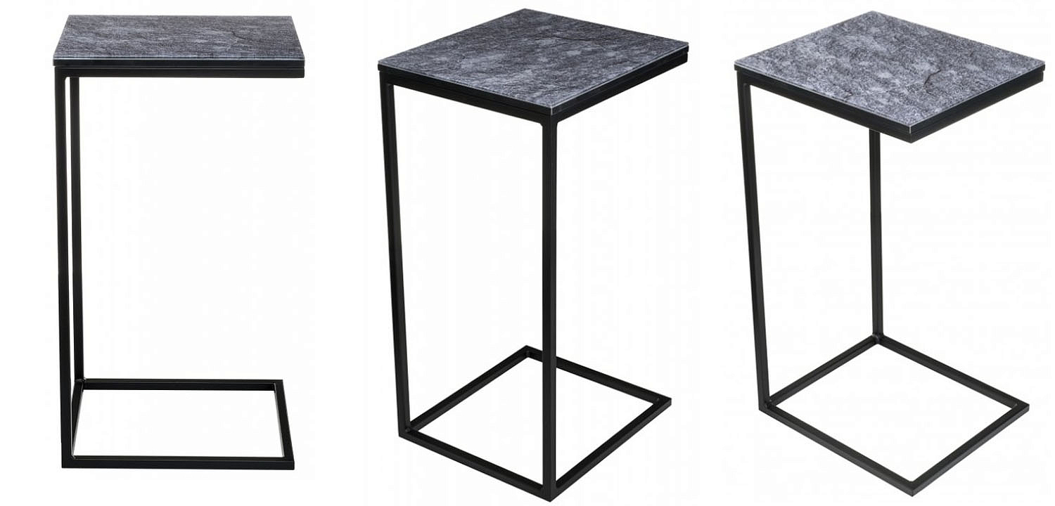Приставной стол Zermatt Side Table gray Приставной стол Zermatt Side Table gray - Loft-Concept в Омске