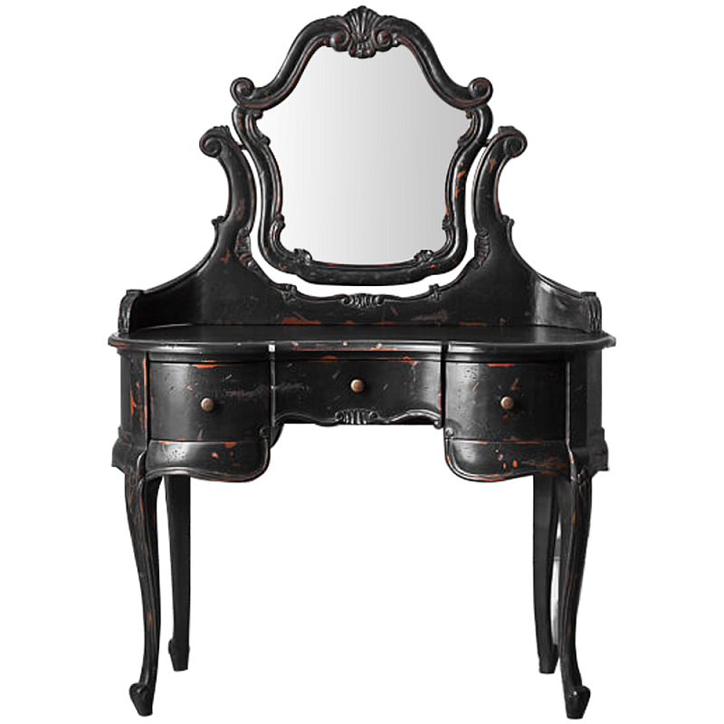 Трельяж Black Felicienne Dressing Table Черный Коричневый Трельяж Black Felicienne Dressing Table Черный Коричневый в Омске | Loft Concept