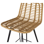 Стул барный с ротанговым плетением Half Bar Chair with Wicker без подлокотников варинант исполнения - 6 | Loft Concept в Омске